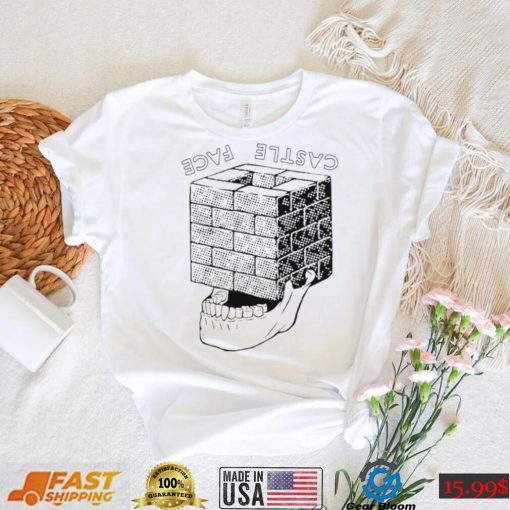 Castle face one large skull shirt