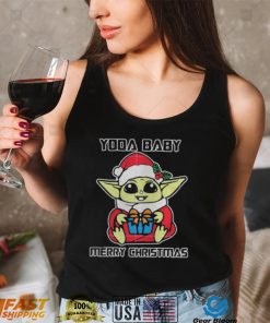 Baby Yoda Merry Star Wars Baby For Kids Christmas shirt