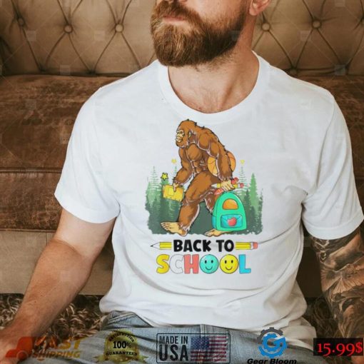 Bigfoot back to school shirt