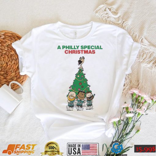 Jason Kelce Jordan Mailata And Lane Johnson A Philly Special Christmas Tree Sweatshirt