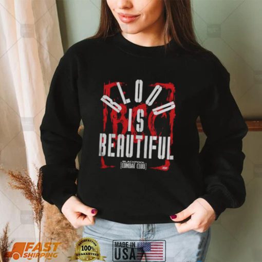 Blackpool Combat Club Blood Is Beautiful Aew Dynamite shirt