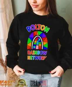 Bolton Rainbow Network colorful shirt