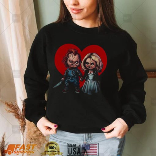 Bride Of Tiffani And Chucky T Shirt