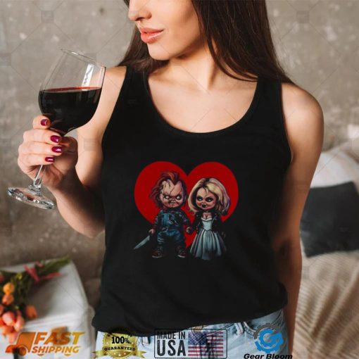 Bride Of Tiffani And Chucky T Shirt