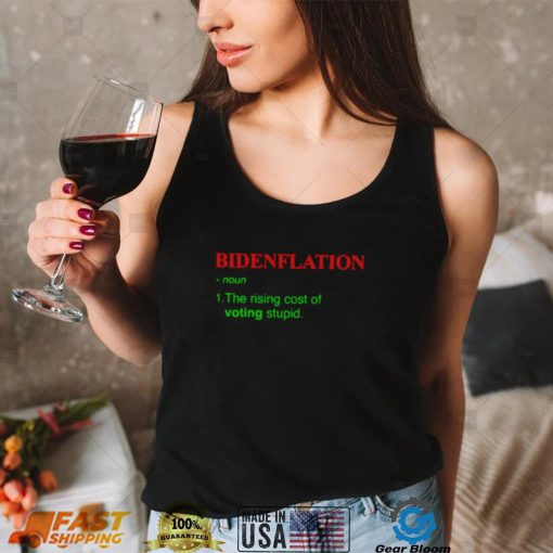 CHRISTMAS BIDENFLATION THE RISING COST OF VOTING STUPID SHIRT