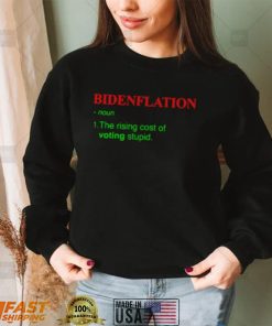 CHRISTMAS BIDENFLATION THE RISING COST OF VOTING STUPID SHIRT