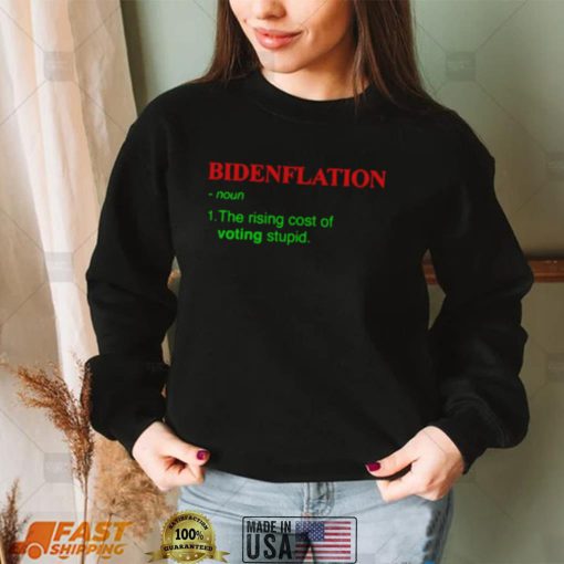 CHRISTMAS BIDENFLATION THE RISING COST OF VOTING STUPID SHIRT