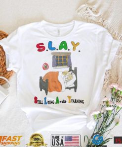 Cat slay still lying awake yearning shirt