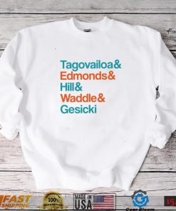 Miami Dolphins 2022 Super Bowl Tagovailoa and Edmonds and Hill and Waddle and Gesicki shirt