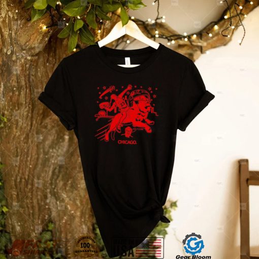 Chicago Bulls Michael Jordan riding Lion Air Chicago shirt