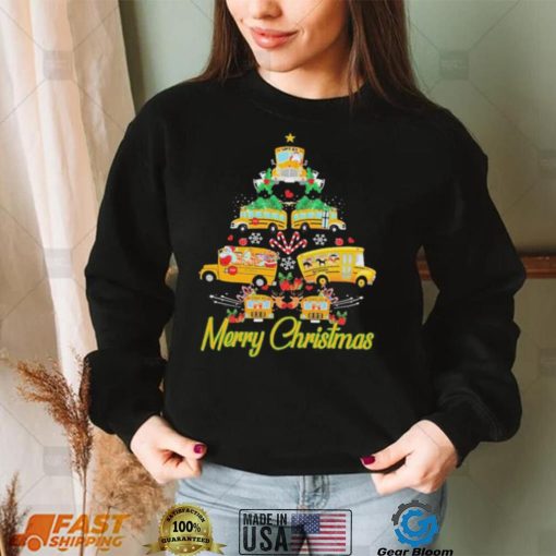 Christmas Tree School Bus Merry Christmas Sweatshirt