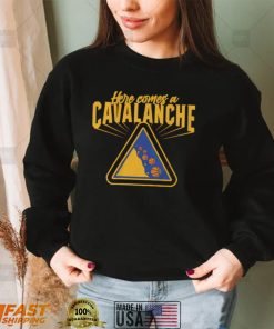 Cleveland basketball here comes a Cavalanche sport shirt