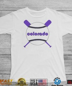 Colorado Retro Throwback With Crossed Bats Baseball Shirt