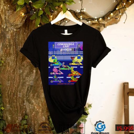 Cowabunga Cart pixel art video game shirt