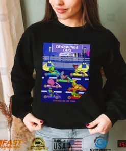 Cowabunga Cart pixel art video game shirt