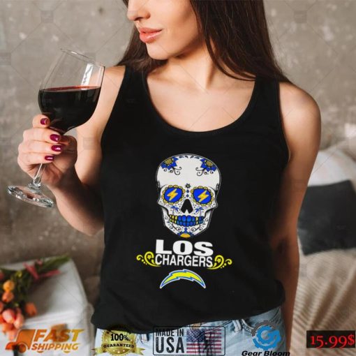 Jen Mills Sugar Skull Los Chargers shirt