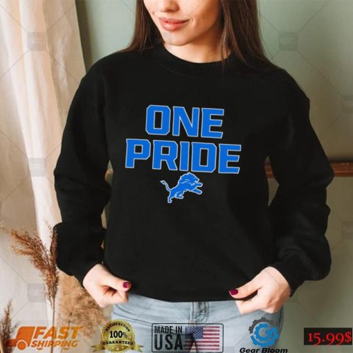 Detroit Lions One Pride logo 2022 shirt