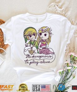 Zelda legend of zelda link leisure it’s dangerous to play alone shirt