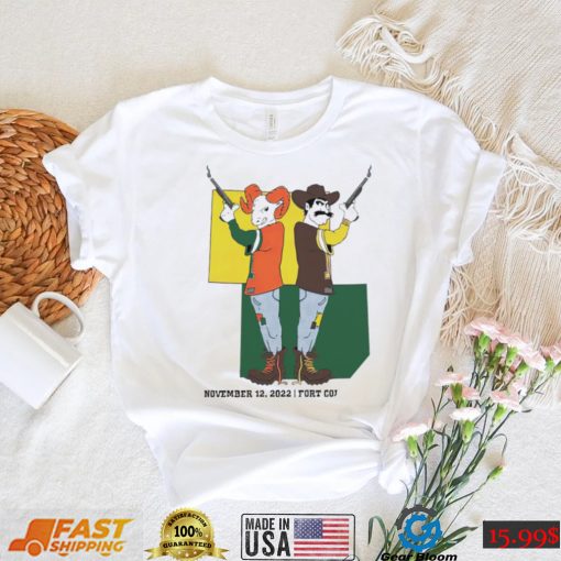 Wyoming Cowboys vs Colorado State Rams mascot Boot 2022 shirt