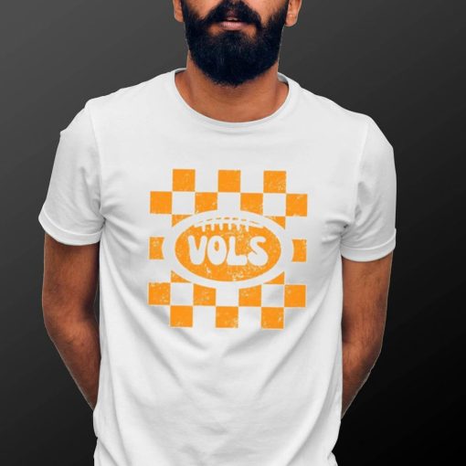 Comfort Colors Retro Checker Tennessee Vols Football T Shirt