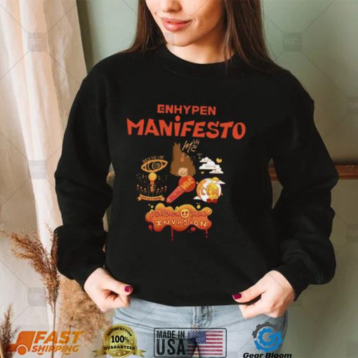 Enhypen Manifesto 2022 World Tour Merch T Shirt