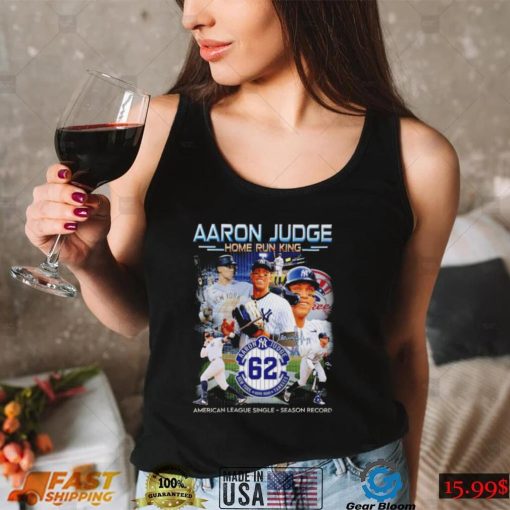 New York Yankees Aaron Judge home run King American League Single Season record 2022 signature shirt