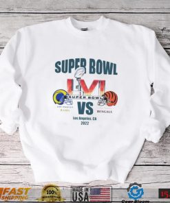 Super Bowl LVI Los Angeles Rams vs Cincinnati Bengals Los Angeles CA 2022 shirt