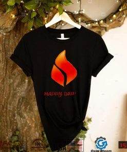 Fire Candle Light Happy Diwali Festival logo shirt