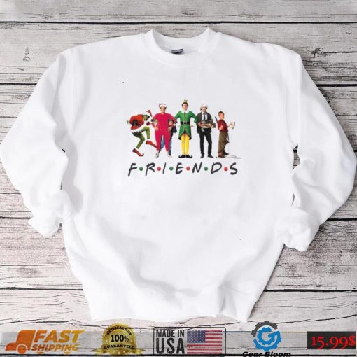 Friends Christmas TShirt, 90s Movie Actors, Family Vacation Tee, Santa Ralphie Clark Griswold Grinch Kevin McAllister