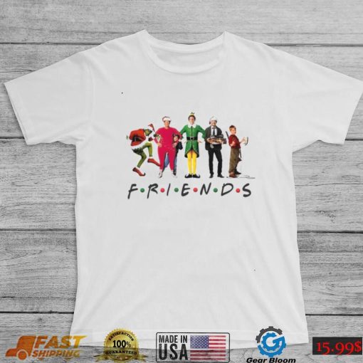 Friends Christmas TShirt, 90s Movie Actors, Family Vacation Tee, Santa Ralphie Clark Griswold Grinch Kevin McAllister