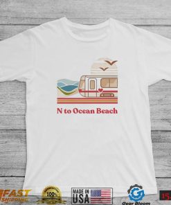 N to Ocean Beach vintage art shirt