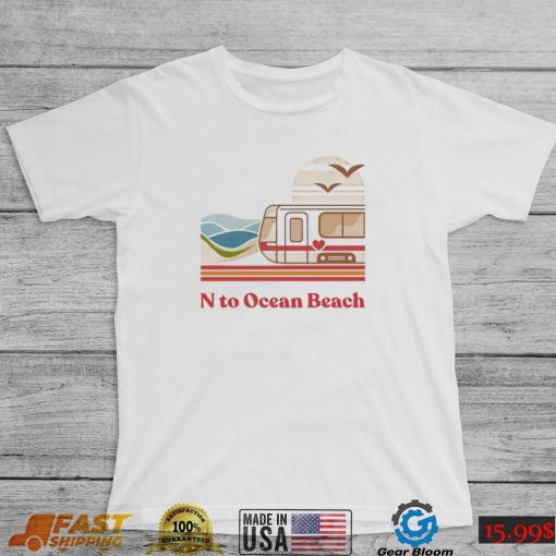 N to Ocean Beach vintage art shirt