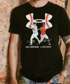 Alex Bregman And Jose Altuve Under Armour Houston Astros Signatures Shirt