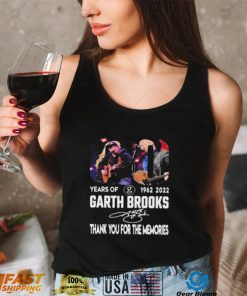 Garth Brooks 60 years of 1962 2022 thank you for the memories signature shirt