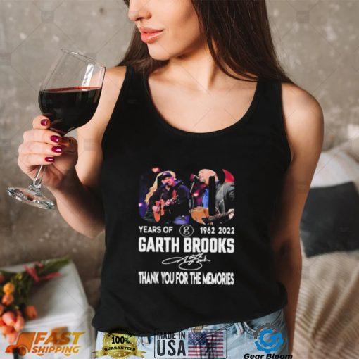 Garth Brooks 60 years of 1962 2022 thank you for the memories signature shirt