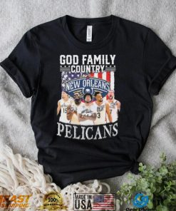 God Family Country New Orlean Pelicans Signatures Shirt