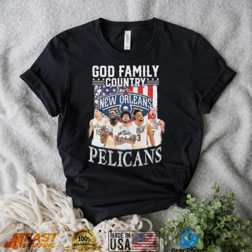 God Family Country New Orlean Pelicans Signatures Shirt