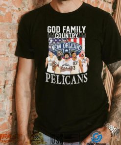 God Family Country New Orlean Pelicans Signatures Shirt