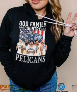 God Family Country New Orlean Pelicans Signatures Shirt