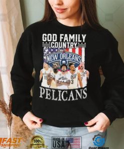 God Family Country New Orlean Pelicans Signatures Shirt