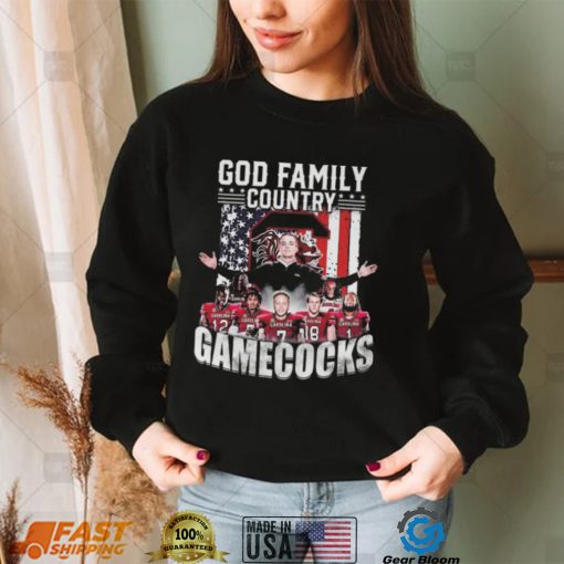 God family country South Carolina Gamecocks american flag 2022 shirt