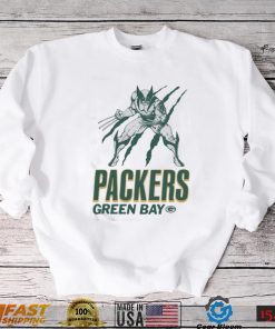 Green Bay Packers Marvel Wolverine Slash Shirt