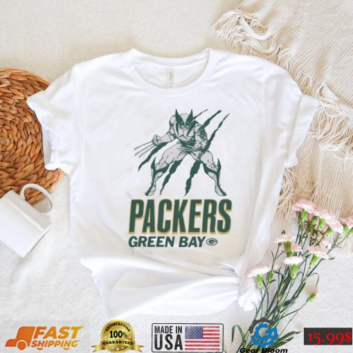 Green Bay Packers Marvel Wolverine Slash Shirt