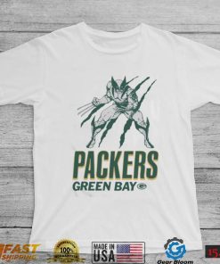 Green Bay Packers Marvel Wolverine Slash Shirt