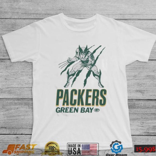 Green Bay Packers Marvel Wolverine Slash Shirt