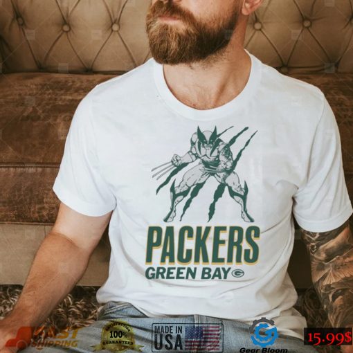 Green Bay Packers Marvel Wolverine Slash Shirt