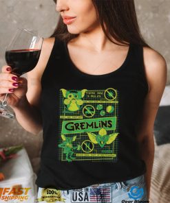 Gremlins Three Rules Schematics Horror Movie Trending Unisex T Shirt