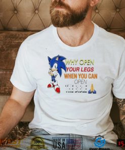 Sonic why open your legs when you an open the bible shirt