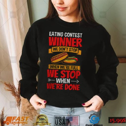 HOT DOG EATER HOTDOG OUTFIT HOT DOG EATING CONTEST WINNER TEE SHIRT