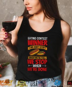 HOT DOG EATER HOTDOG OUTFIT HOT DOG EATING CONTEST WINNER TEE SHIRT